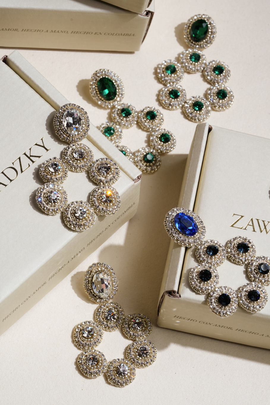 Aretes Brillo de Cristal