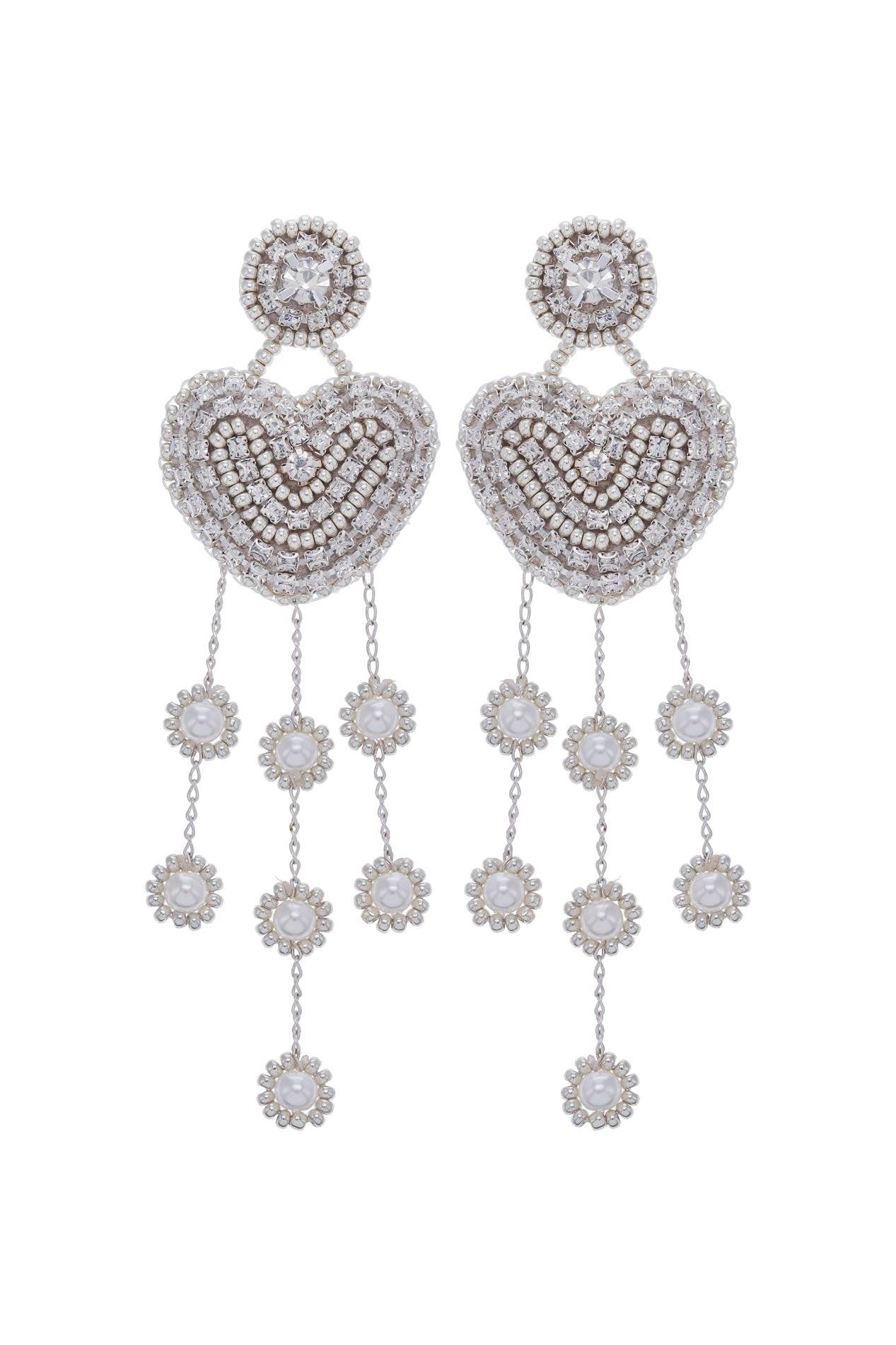Aretes Pearl Heart